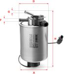 SOFIMA Filtru Combustibil S4018Nr Nissan Navara Np300/Pathfinder Iii