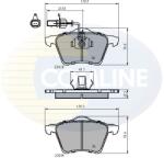 COMLINE Set Placute Frana, Frana Disc Cbp1885 Ford Galaxy I Seat Alhambra Vw Sharan