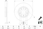Bosch Disc Frana 0986479G21 Jeep Cherokee (0986479G21)