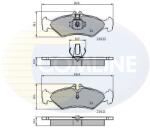 COMLINE Set Placute Frana, Frana Disc Cbp0453 Mercedes-Benz Sprinter 2-T/Sprinter 3-T (CBP0453)