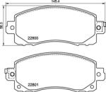 BREMBO Set Placute Frana, Frana Disc P78028 Subaru Forester/Impreza/Outback/Xv (P78028)