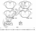 BRECK Set Placute Frana, Frana Disc 245610055200 Bmw 5/5 Touring/6 Gran Turismo/7/X3/X4
