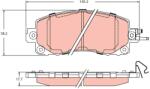 TRW Set Placute Frana, Frana Disc Gdb2216 Subaru Forester/Impreza/Xv