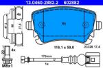 ATE Set Placute Frana, Frana Disc 13.0460-2882.2 Vw California T5/California T6