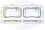 COMLINE Set Placute Frana, Frana Disc Cbp01117 Mercedes-Benz C-Class/C-Class T-Model/Clk