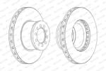 FERODO Disc Frana Fcr186A Mercedes-Benz Actros Mp4 / Mp5/Antos/Atego/Atego 2/Atego 3