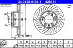ATE Disc Frana 24.0128-0131.1 Porsche 911/Boxster/Cayman