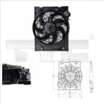 TYC Ventilator, Radiator 825-0014 Opel Astra G/Zafira A