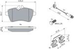 Bosch Set Placute Frana, Frana Disc 0986494087 Mercedes-Benz A-Class