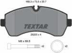 TEXTAR Set Placute Frana, Frana Disc 2920006 Freightliner Sprinter 1500 Passenger