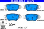 ATE Set Placute Frana, Frana Disc 13.0460-3976.2 Chevrolet Viva/Zafira Opel Astra G