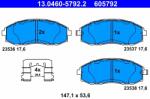 ATE Set Placute Frana, Frana Disc 13.0460-5792.2 Hyundai H-1/H-1 / Starex/H100 (13.0460-5792.2)