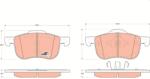 TRW Set Placute Frana, Frana Disc Gdb1388 Volvo S60 I/S70/S80 I/V70 I/V70 Ii