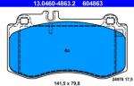 ATE Set Placute Frana, Frana Disc 13.0460-4863.2 Mercedes-Benz Cls/Cls Shooting Brake (13.0460-4863.2)