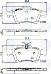 COMLINE Set Placute Frana, Frana Disc Cbp01629 Ford C-Max/C-Max Ii/Focus Iii/Kuga Ii