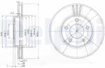 DELPHI Disc Frana Bg3792 Ford Maverick Ford Usa Escape Mazda Tribute (BG3792)