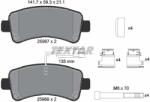 TEXTAR Set Placute Frana, Frana Disc 2598701 Citroën Jumper Ii Fiat Ducato Opel Movano C (2598701)