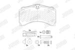 JURID Set Placute Frana, Frana Disc 2924405390 Mercedes-Benz Actros/Actros Mp4 / Mp5 (2924405390)