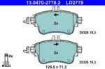 ATE Set Placute Frana, Frana Disc 13.0470-2778.2 Mercedes-Benz A-Class/B-Class