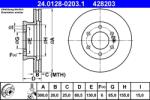 ATE Disc Frana 24.0128-0203.1 Mercedes-Benz Sprinter 3, 5-T/Sprinter 3, 5-T Tourer