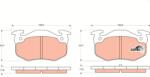 TRW Set Placute Frana, Frana Disc Gdb1305 Citroën Saxo/Xsara/Zx Fengshen H30/S30