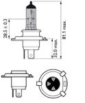 Philips Bec, Far Faza Lunga 12342Wvub1 Abarth Grande Punto/Punto/Ritmo Alfa Romeo 164/33 (12342WVUB1)