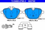 ATE Set Placute Frana, Frana Disc 13.0460-2760.2 Bmw 5/5 Touring/6 Gran Turismo/7/X3