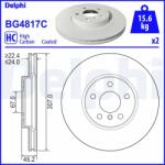 DELPHI Disc Frana Bg4817C Bmw 1/2 Active/2 Active Tourer/2 Gran/2 Gran Tourer/X1/X2 (BG4817C)