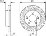 Bosch Disc Frana 0986479D32 Ssangyong Actyon I/Actyon Ii/Actyon Sports I/Kyron (0986479D32)