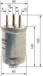Bosch Filtru Combustibil F026402229 Ssangyong Actyon I/Actyon Sports I/Kyron/Rodius I (F026402229)