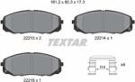 TEXTAR Set Placute Frana, Frana Disc 2221301 Kia Carnival Iv/Sedona Iii