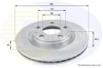 COMLINE Disc Frana Adc1412V Audi A4 B5/A4 B6/A4 B7/A8 D2/A8 D3 Seat Exeo Vw Passat B5 (ADC1412V)