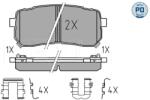 MEYLE Set Placute Frana, Frana Disc Puntea Spate 0252455915/Pd Hyundai H-1/H-1 Travel