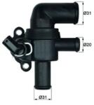MAHLE Termostat, Lichid Racire Ti5390 Smart Cabrio/City-Coupe/Crossblade/Fortwo