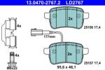 ATE Set Placute Frana, Frana Disc 13.0470-2767.2 Alfa Romeo Giulietta (13.0470-2767.2)