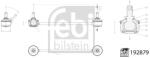 FEBI BILSTEIN Brat/Bieleta Suspensie, Stabilizator Axa Spate Dreapta 192879 Hyundai Creta/Ix35 (192879)