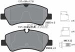 TEXTAR Set Placute Frana, Frana Disc 2560301 Ford Tourneo Custom V362/Transit V363