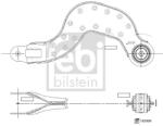 Febi Bilstein Brat, Suspensie Roata Exterior 185909 Mercedes-Benz A-Class/B-Class/Cla/Eqa/Eqb