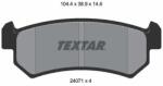 TEXTAR Set Placute Frana, Frana Disc 2407101 Chevrolet Lacetti/Nubira/Optra Holden Viva (2407101)
