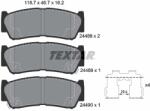 TEXTAR Set Placute Frana, Frana Disc 2448801 Fengxing Joyear/Joyear X5/Lingzhi Maxus D90 (2448801)