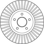 TRW Disc Frana Df6019S Ford Mondeo Iv Ford Australia Telstar