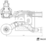 Febi Bilstein Cap De Bara Axa Fata Stanga 196220 Citroën C4 Iii/C4 X