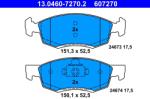 ATE Set Placute Frana, Frana Disc 13.0460-7270.2 Dacia Logan/Logan Pick-Up