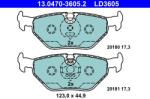 ATE Set Placute Frana, Frana Disc 13.0470-3605.2 Bmw 3/Z1/Z3/Z4 Mg Mg Zt/Mg Zt- T (13.0470-3605.2)