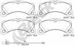 BRECK Set Placute Frana, Frana Disc 257010055300 Porsche Macan/Panamera