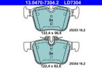 ATE Set Placute Frana, Frana Disc 13.0470-7304.2 Mercedes-Benz C-Class (13.0470-7304.2)