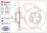 BREMBO Disc Frana 09. B570.11 Bmw X3/X4 (09.B570.11)