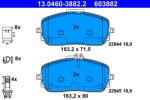 ATE Set Placute Frana, Frana Disc 13.0460-3882.2 Mercedes-Benz A-Class/B-Class/Cla