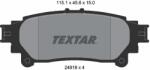 TEXTAR Set Placute Frana, Frana Disc 2491801 Lexus Rx Toyota Fortuner/Mark X Ii/Mirai
