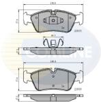 COMLINE Set Placute Frana, Frana Disc Cbp01590 Bmw 1/3